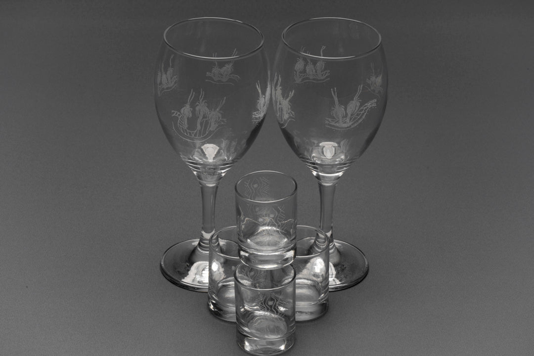 Etched Champagne Flute