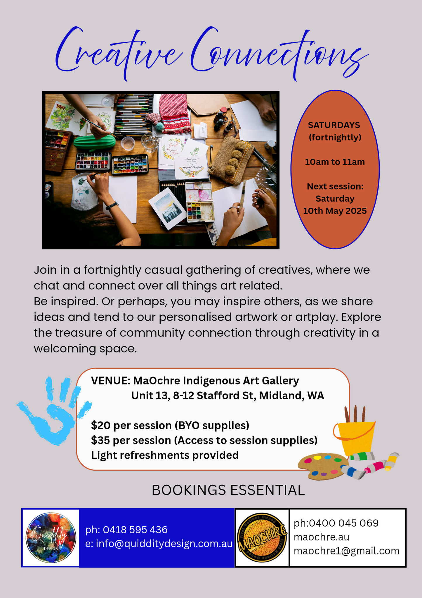 Creative Connections Workshop with Kylie